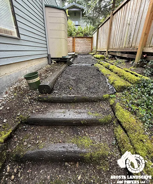 Retaining Wall & Steps